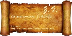 Zelmanovics Ildikó névjegykártya